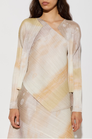 Pleats Please Issey Miyake Pleated cardigan
