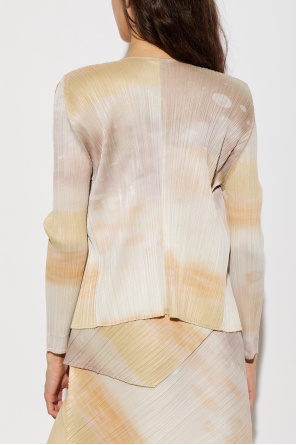 Pleats Please Issey Miyake Pleated cardigan