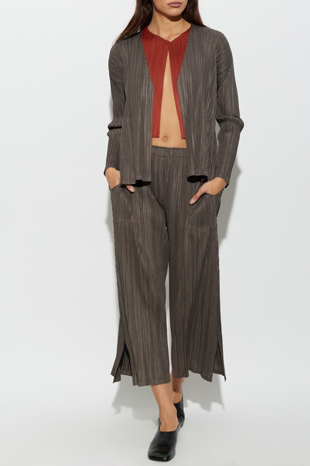 Pleats Please Issey Miyake Plisowany kardigan