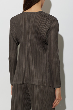 Pleats Please Issey Miyake Plisowany kardigan