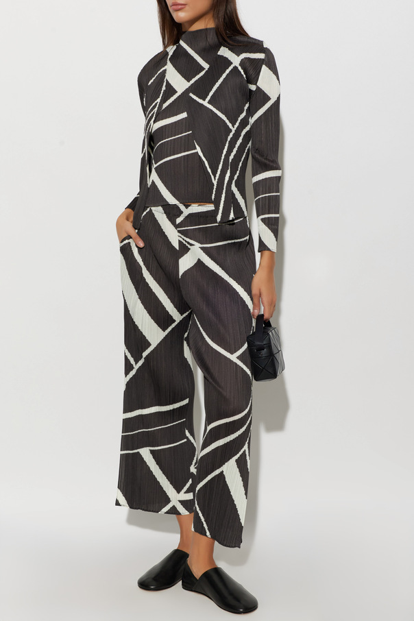 Pleats Please Issey Miyake Plisovaný kardigan