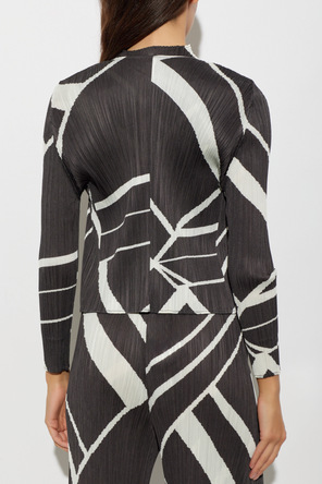Pleats Please Issey Miyake Plisovaný kardigan