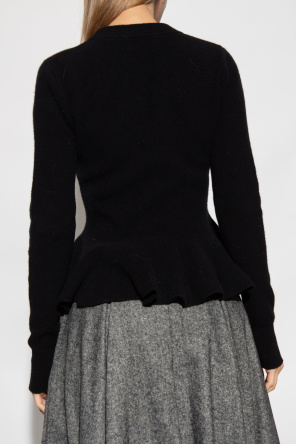 Erdem ‘Felicity’ cutout wool collection sweater