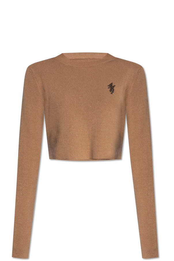 Amiri Cropped sweater with logo