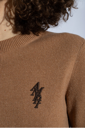 Amiri Cropped sweater with logo