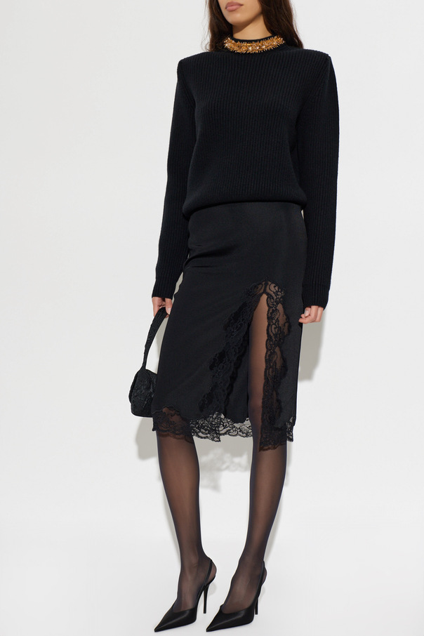 Balmain Jersey con aplicaciones en el escote