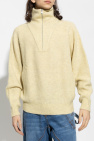 MARANT YELLOW ‘Bryson’ sweater with high neck