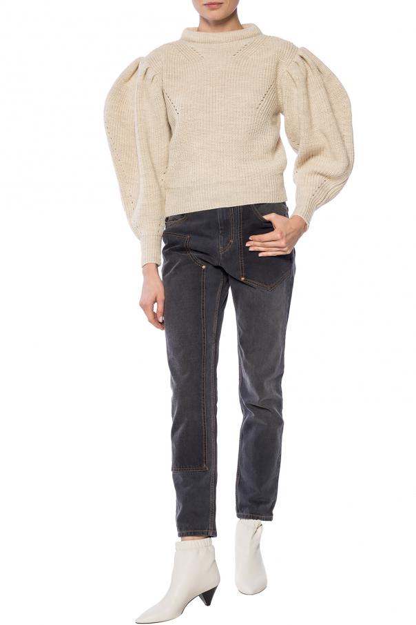 puff sleeve sweater tee