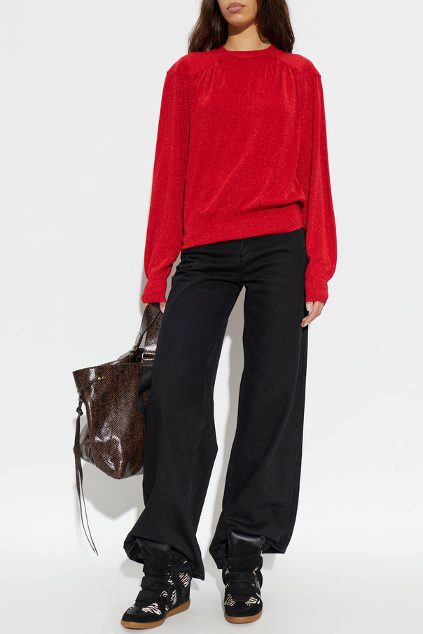 Isabel Marant "Enza" sweater with Lurex thread