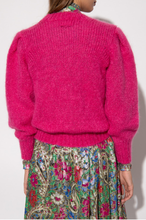 Isabel Marant Rib-knit Logo-Camo sweater