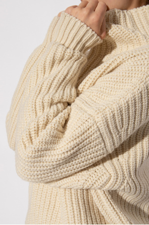 Isabel Marant Rib-knit oversize turtleneck sweater
