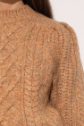 Marant Etoile beige ‘Raith’ sweater with mock neck