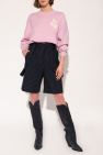 Miu Miu Prince of Wales check cropped shirt ‘Atlee’ sweater