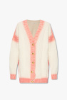 Palm Angels cream Oversize cardigan