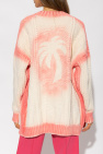 Palm Angels cream Oversize cardigan