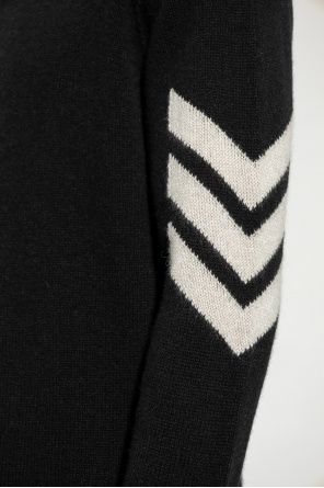Cropped hoodie 3 bands ‘Kennedy’ cashmere sweater