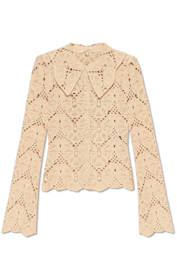 By Malene Birger Crochet shirt 'Gwenevere'