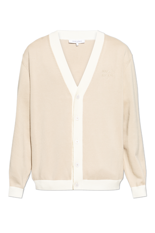 Cardigan with logo od Maison Kitsuné