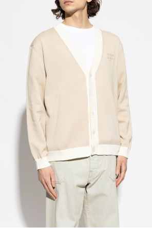 Maison Kitsuné Cardigan with logo