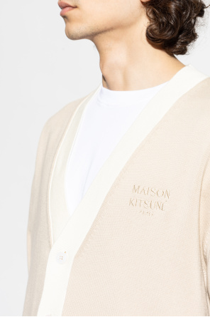 Maison Kitsuné Cardigan with logo