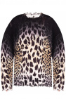 R13 BLACK Leopard-motif sweater