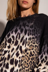 R13 BLACK Leopard-motif sweater