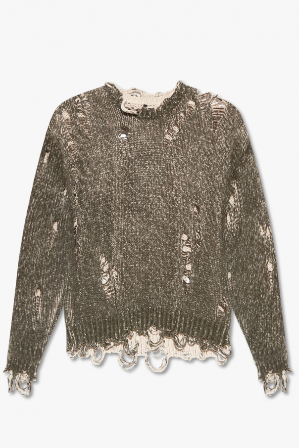 R13 Sweter z efektem ‘vintage’