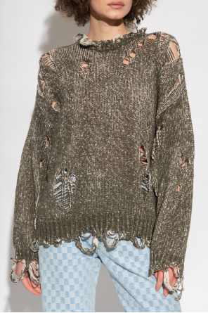 R13 Sweater with vintage effect