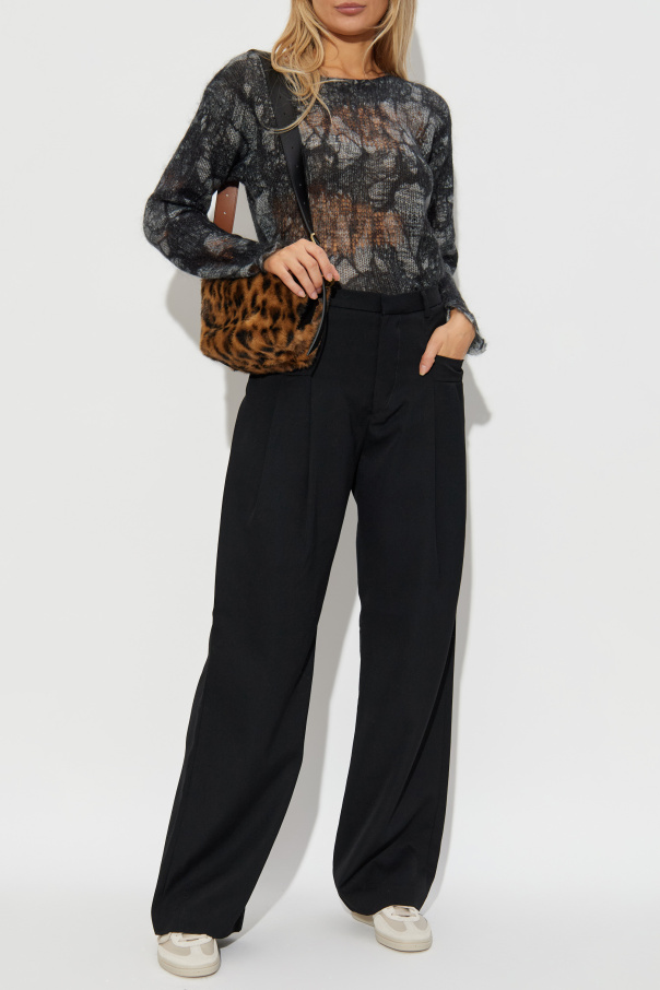 R13 Pullover mit Vintage-Effekt