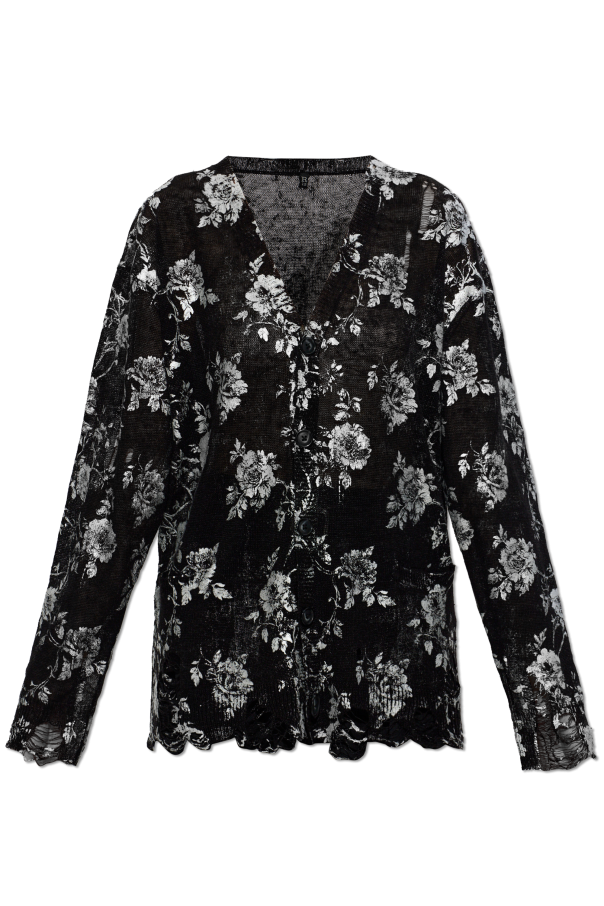 Cardigan with a vintage effect od R13