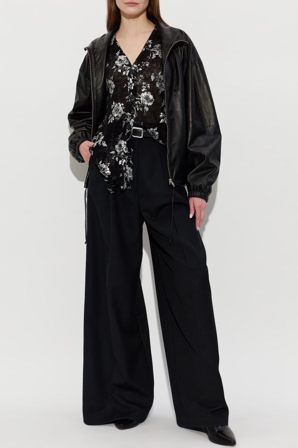 R13 Cardigan mit Vintage-Effekt