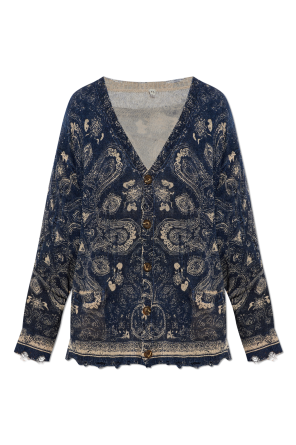 Cardigan with a vintage effect