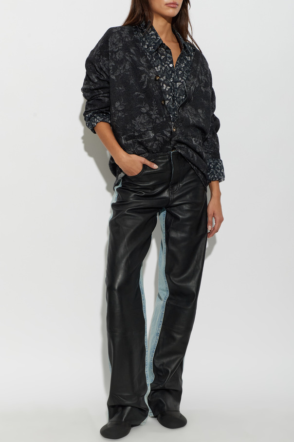 R13 Wool cardigan with floral motif