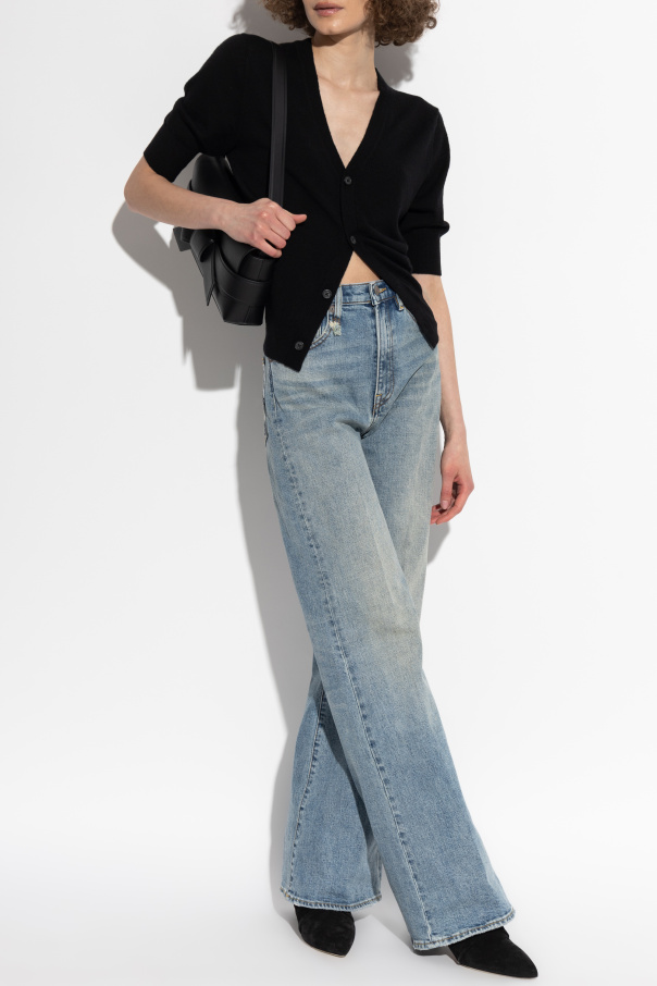 R13 Wool cardigan with short sleeves