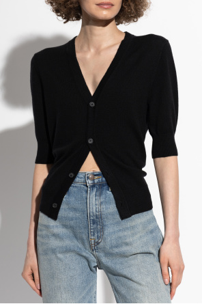 R13 Wool cardigan with short sleeves