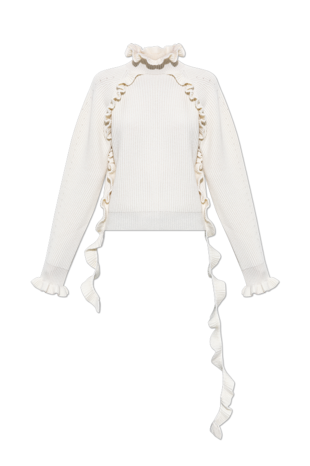 Wool sweater with ruffles od Blumarine