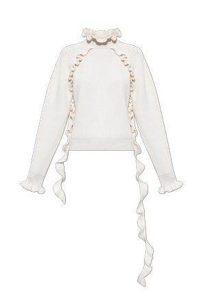 Jersey de lana con volantes