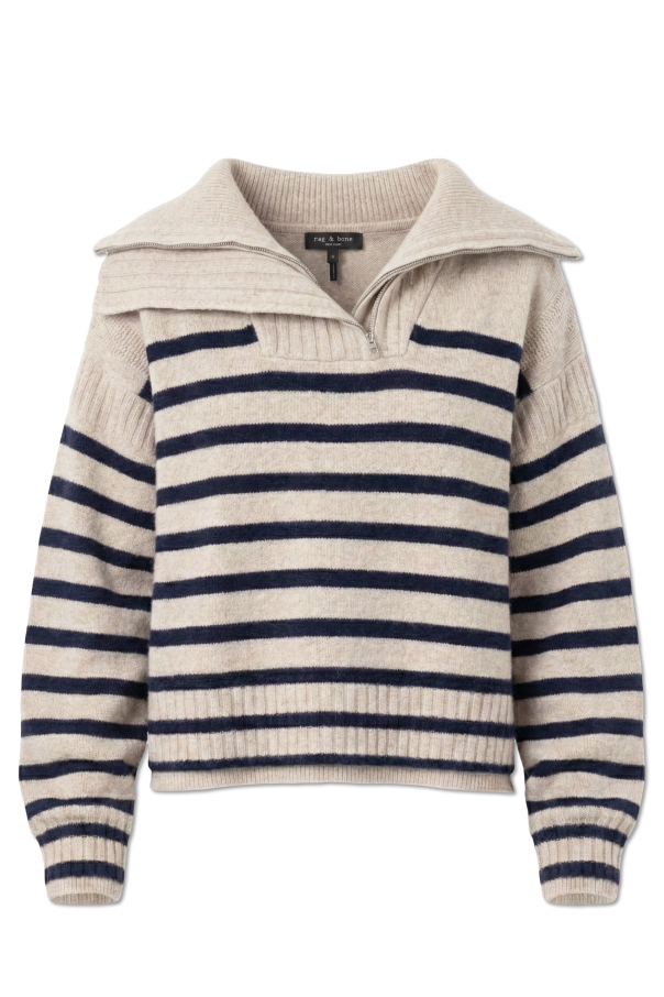 Sweater with a zip collar od Rag & Bone 