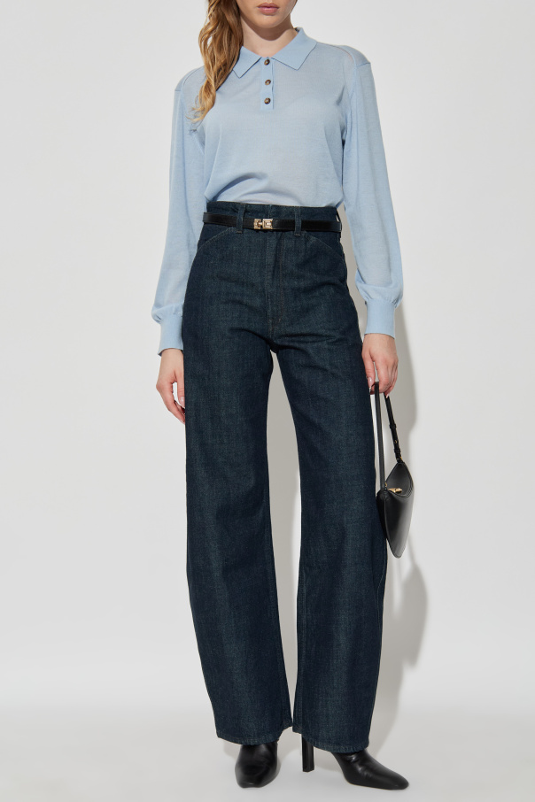 Rag & Bone  Cashmere long-sleeve polo