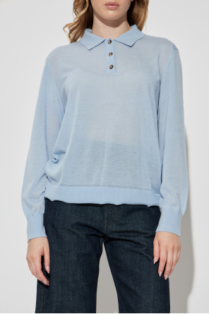 Rag & Bone  Cashmere long-sleeve polo