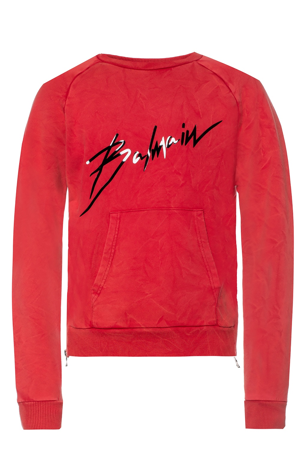 balmain logo print sweatshirt