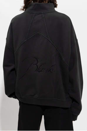 Rhude sequinned bomber jacket Black