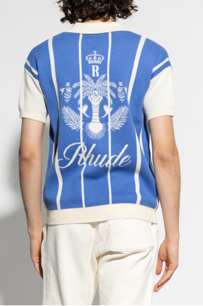 Rhude T-shirt Go To 2.0 rosa mulher