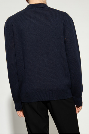 Lanvin Linelle Cableknit Pullover Sweater in Stripe