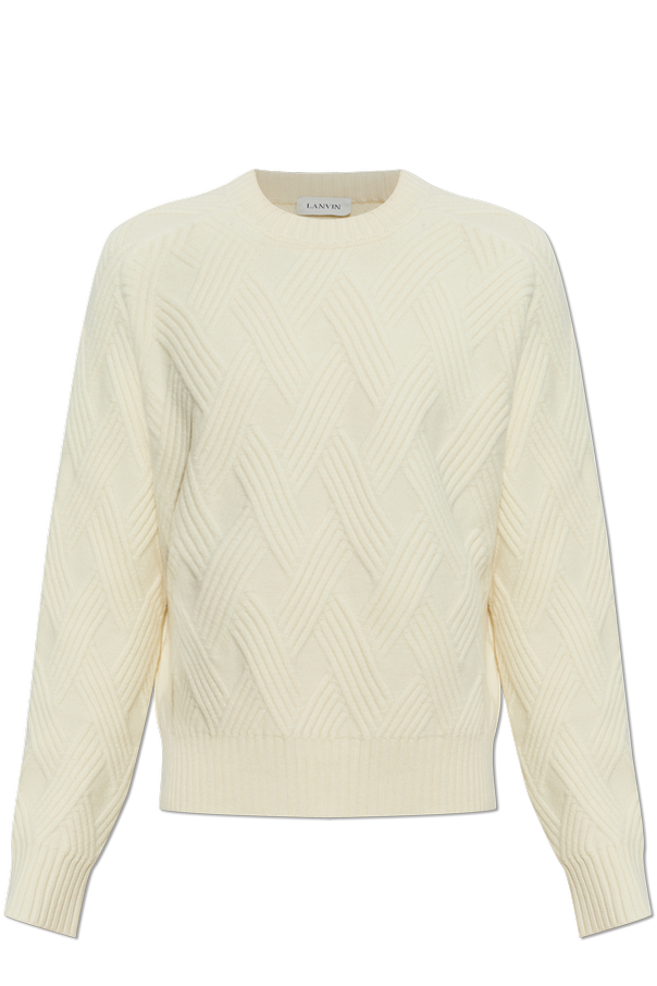 Lanvin Wool sweater with decorative knit