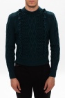 Lanvin GREEN Sweater with knitted details