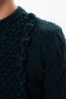 Lanvin GREEN Sweater with knitted details