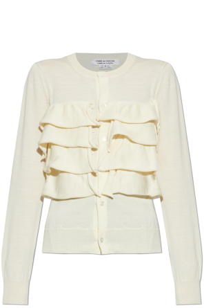 Cardigan with ruffles