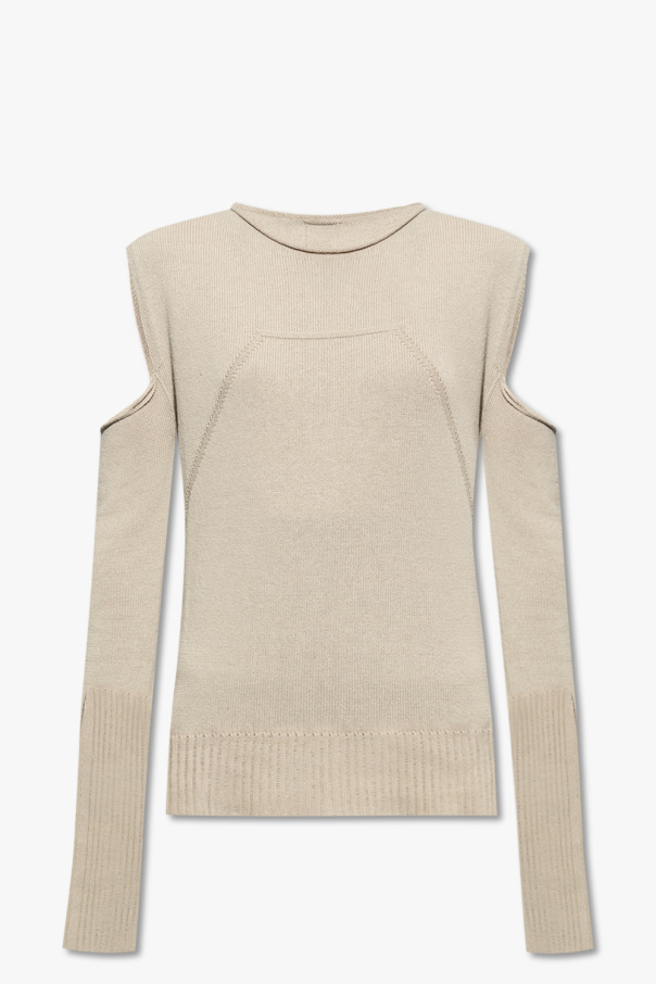 Rick Owens Sweater jackets with cut-out shoulders