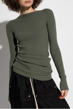 Rick Owens Ribbed sweater with cutout back